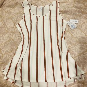 NWT Lularoe perfect Tank white w/red & black
